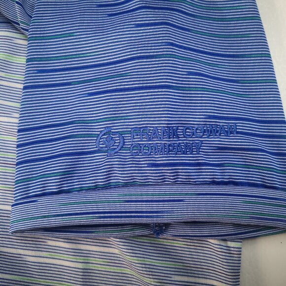 NWT Antigua Blue Green & Purple Striped Ladies Size Large Straight Fit Polo - Picture 10 of 13